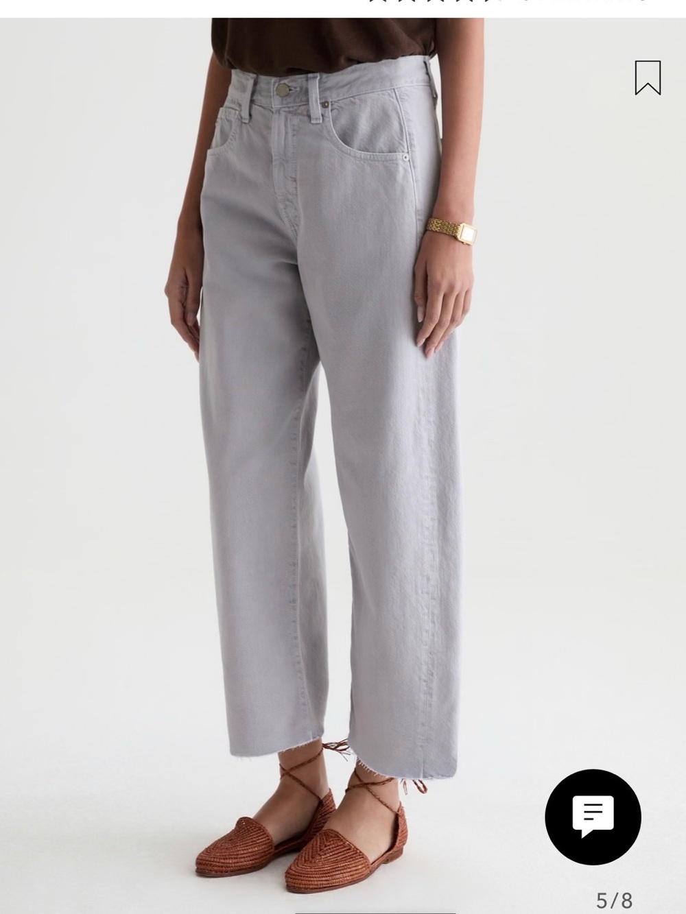 Ag Adriano Goldschmied Hattie Light Gray Barrel Jeans